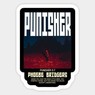 punisher black vintage fanart 1 Sticker